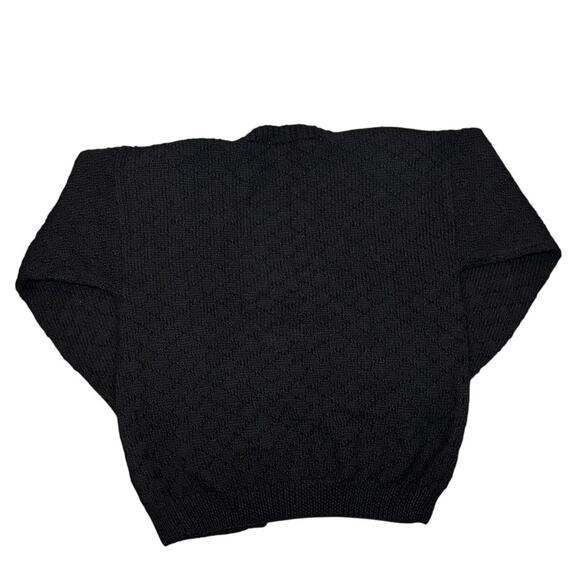 Talbots 100% Wool Hand Knit V Neck Cardigan Sweater Size Medium - Picture 5 of 6